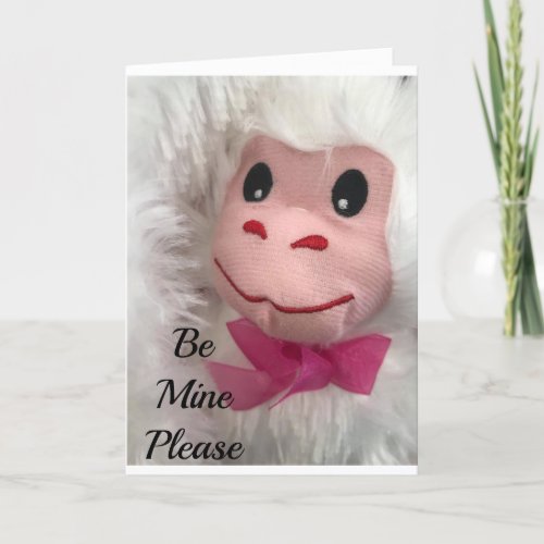 I LOVE YOU MORE THAN BANANAS VALENTINE HOLIDAY CARD
