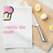 I love you more than cupcakes! Fun Towel (Quarter Fold)