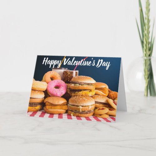 I LOVE YOU MORE THAN FOOD VALENTINES DAY CARD