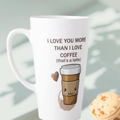 I love You More Than I Love Coffee That Is A Latte Latte Mug