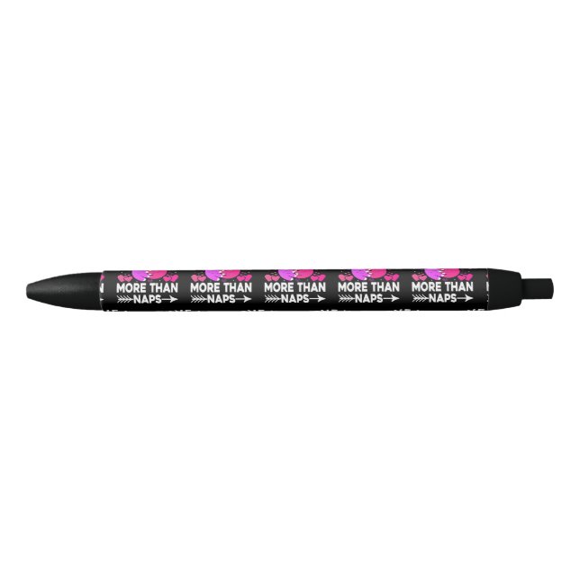 I Love You More Than Naps Pink and Purple Sloths   Pen (Front)