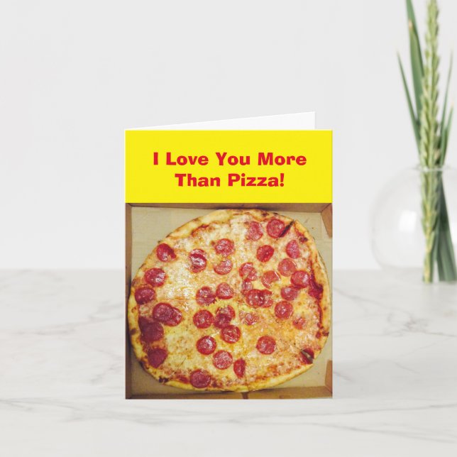I Love You More Than Pizza 4Jojo Card (Front)