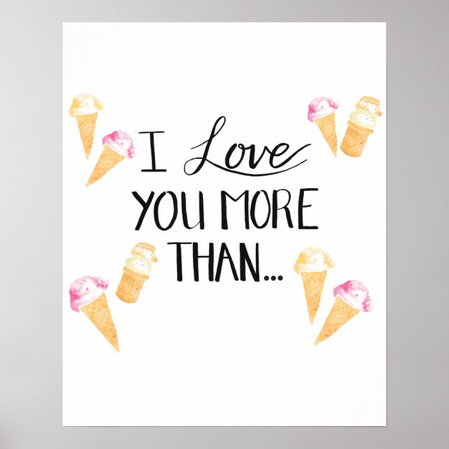 I love you more than... poster (Front)