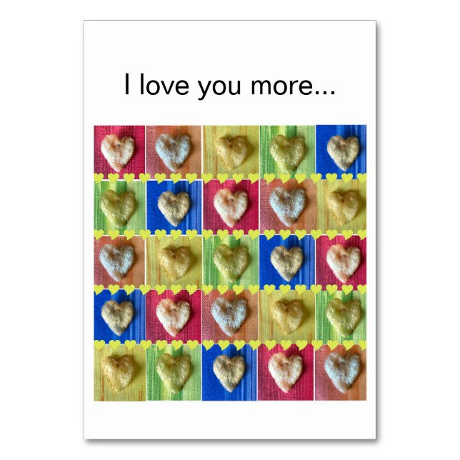 I love you more than potato chips, cards (Front)