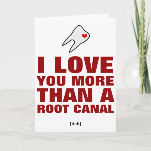 I love you more than root channel holiday card