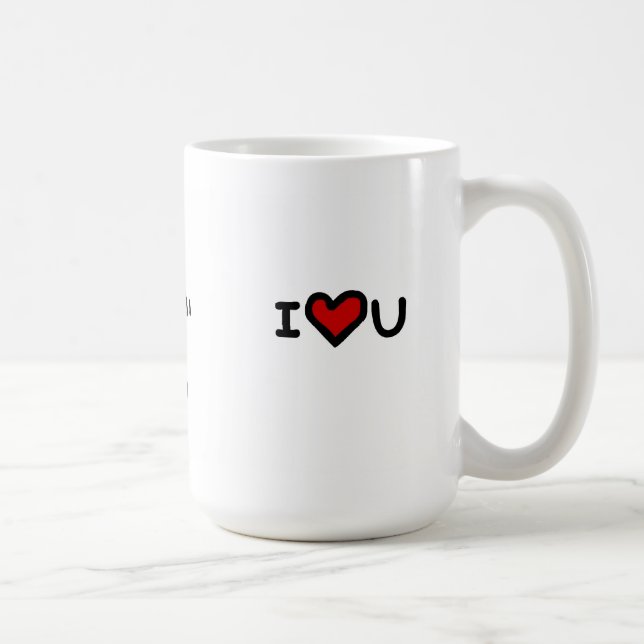 "I love you more than tea" Coffee Mug (Right)