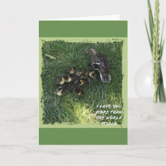 I love you more than the world itself card
