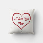 I Love You More Throw Pillow at Zazzle
