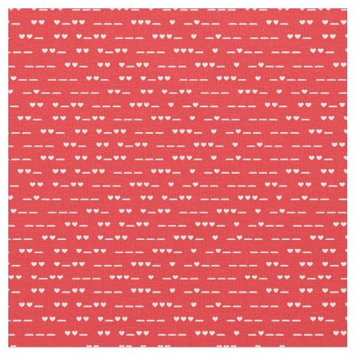I Love You Morse Code Fabric