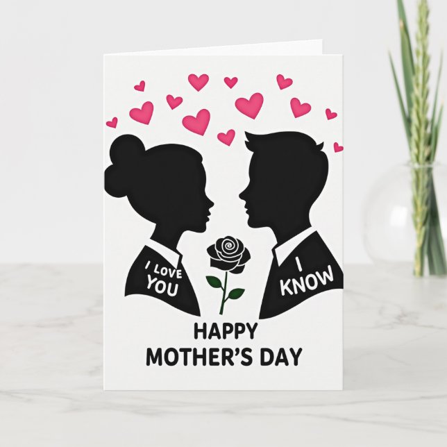 I Love You Mother Happy Day Card (Front)