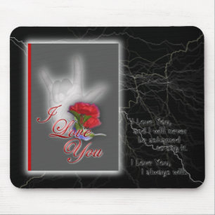 I Love You Mouse Pad