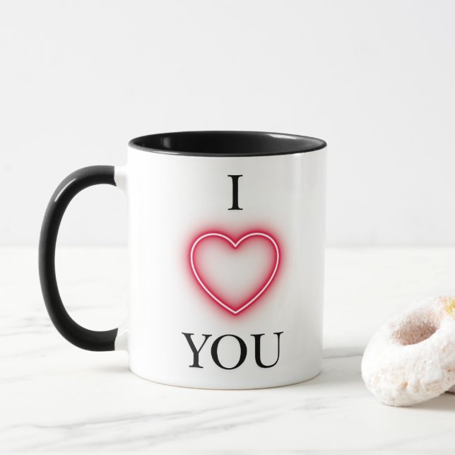 I LOVE YOU MUG (With Donut)