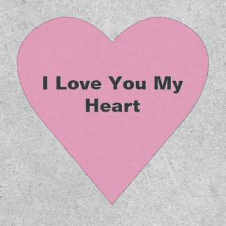 I love you my heart patch