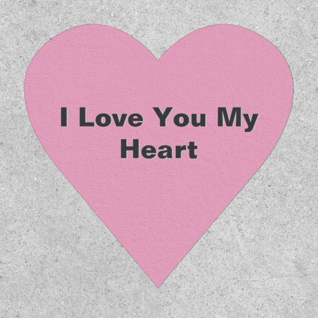I love you my heart patch (Front)