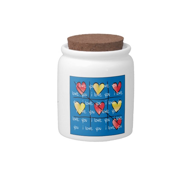 I LOVE YOU my Love Candy Jar (Front)