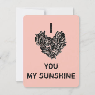 "I Love You My Sunshine" Funny Cute Cool Unique Holiday Card
