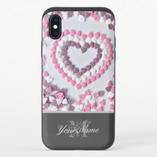 I love you my sweet Valentine with lovely monogram iPhone X Slider Case