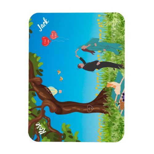 I love you my Valentine Personalized Magnet