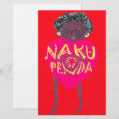 I love you Nakupenda Kenya Swahili Art (Front/Back)