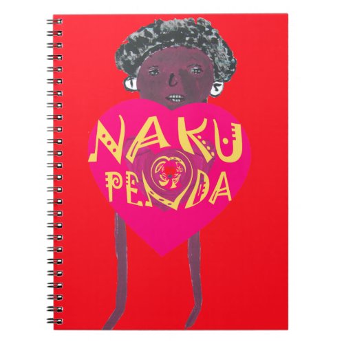 I love you Nakupenda Kenya Swahili Art Notebook