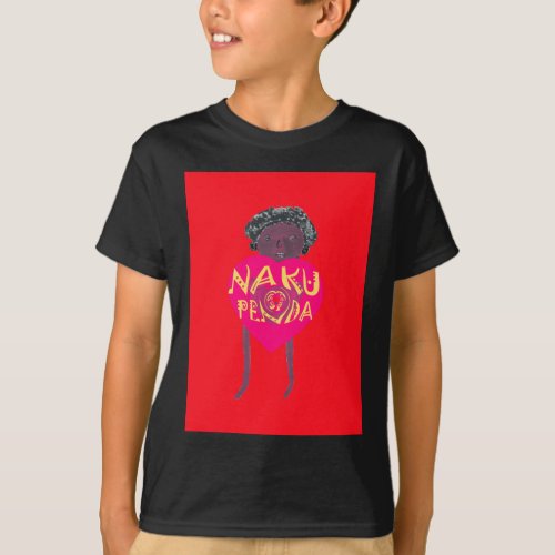 I love you Nakupenda Kenya Swahili Art T_Shirt