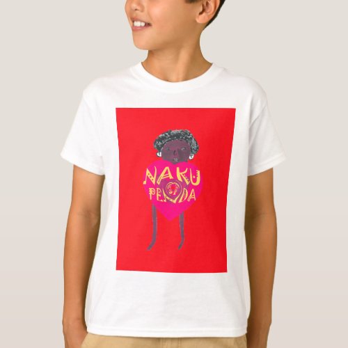 I love you Nakupenda Kenya Swahili Art T_Shirt