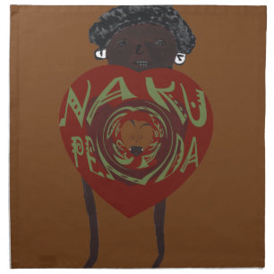 I love You! Nakupenda Sana Cloth Napkin