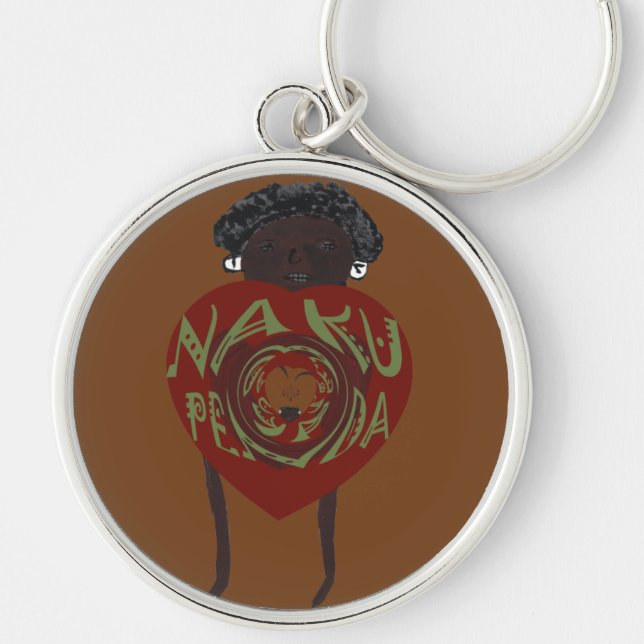 I love You! Nakupenda Sana Keychain (Front)