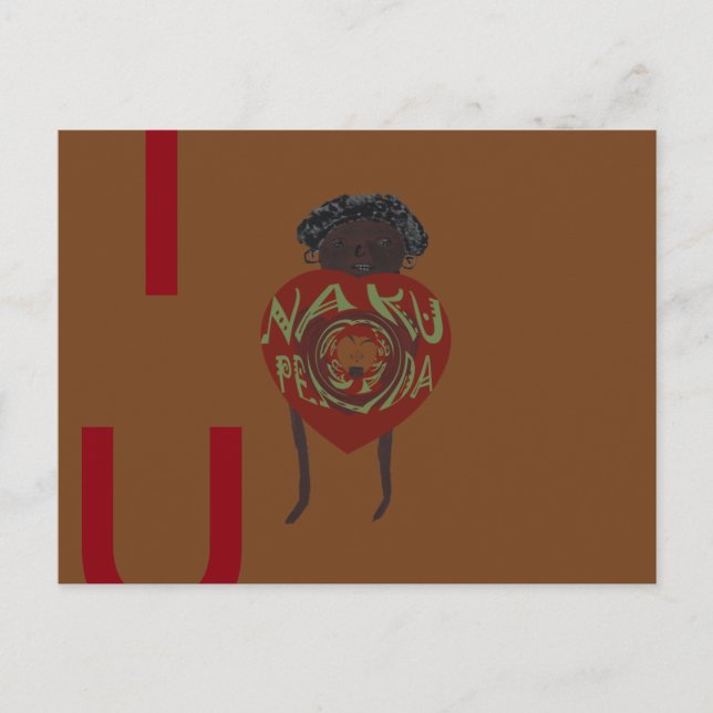 I love You! Nakupenda Sana Postcard (Front)