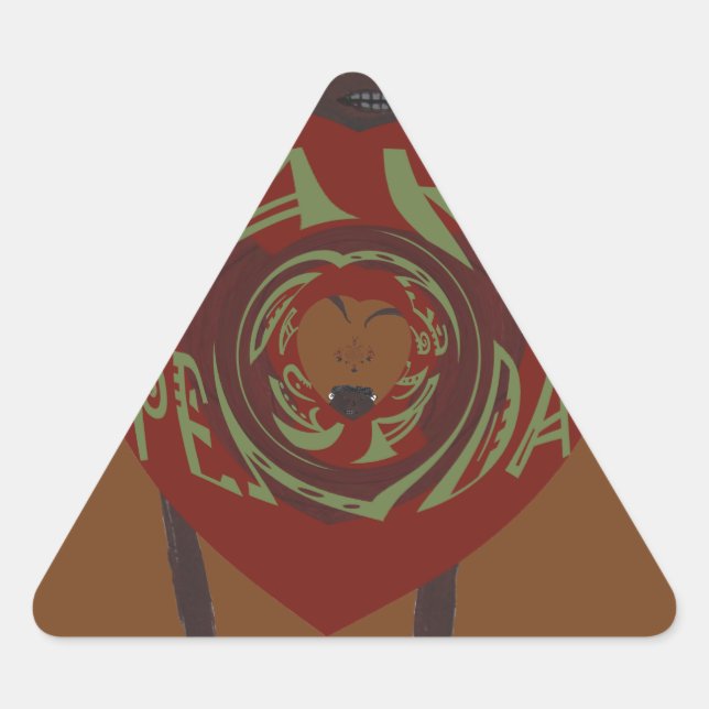 I love You! Nakupenda Sana Triangle Sticker (Front)