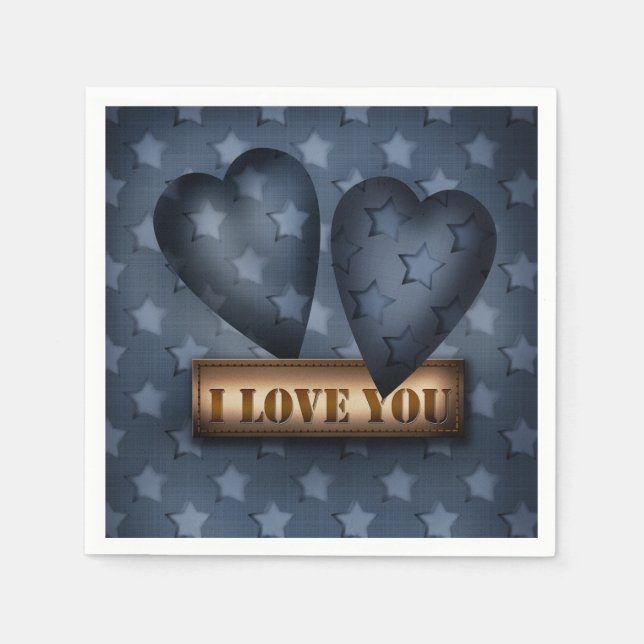 I love you napkins (Front)