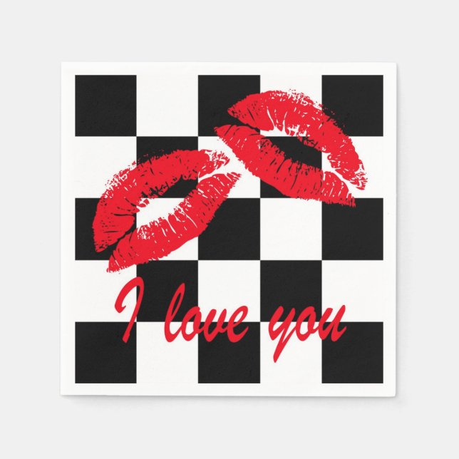 I love you napkins (Front)