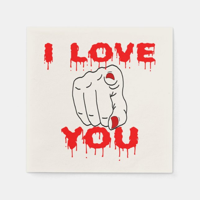 I Love You Napkins (Front)