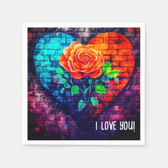 I Love You Napkins (Front)