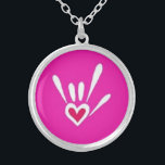 "I Love You" necklace<br><div class="desc">This necklace is really for anyone. "I Love You" (ILY) in Sign Language with a heart in the palm. Makes a great gift or everyday accessory. Comes in a black gift bag.</div>
