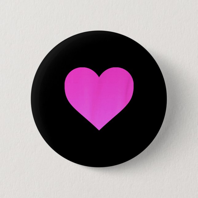 I Love You Nk Purple Heart Valentines Day Emotico  Button (Front)