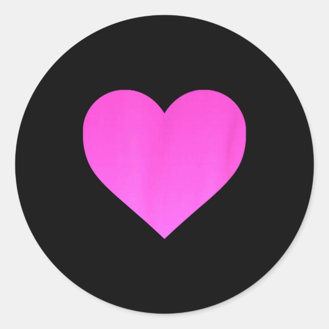 I Love You Nk Purple Heart Valentines Day Emotico  Classic Round Sticker (Front)