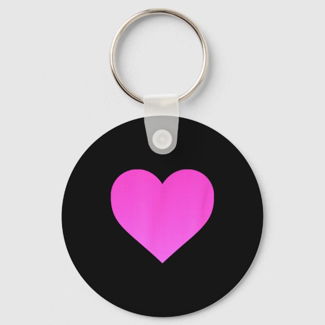 I Love You Nk Purple Heart Valentines Day Emotico  Keychain (Front)