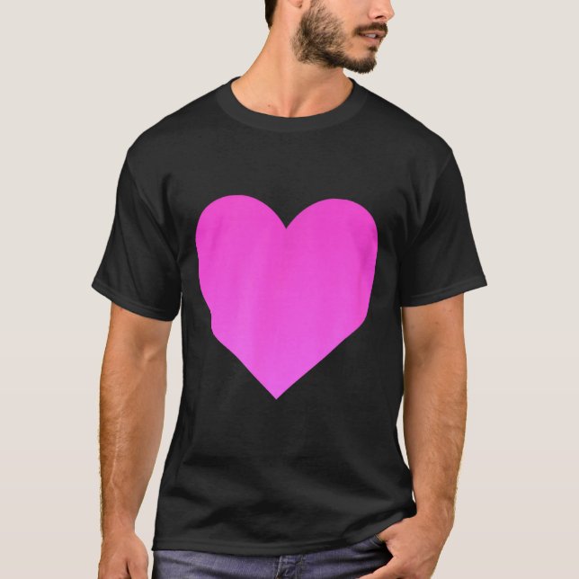 I Love You Nk Purple Heart Valentines Day Emotico  T-Shirt (Front)