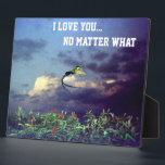 I Love You No Matter What plaque<br><div class="desc">This is deep: "I love you, no matter what". Now you have got to be really in love, unconditionally I guess, to utter or merit such compliments; or grossly stupid. Get this for someone whom means that much to you, to show some appreciation... some high five..whether near or far. This...</div>