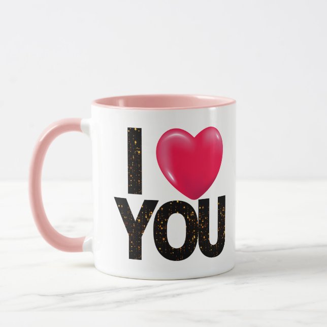 I LOVE YOU No Refunds Valentine's Day Gift Coffee  Mug (Left)