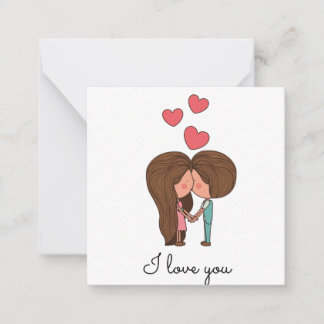 i love you note card