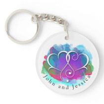 I Love You Note Card Design Keychain