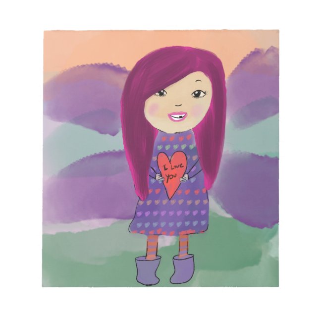 I love you notepad (Front)