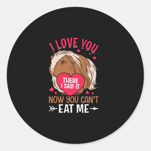 i love younow you cantt eat me classic round sticker