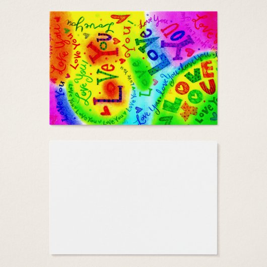 I LOVE YOU Painting (Front & Back)