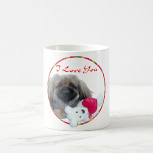 I Love You Pekingese Pup Coffee Mug