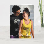 I Love You Personalized Photo Card