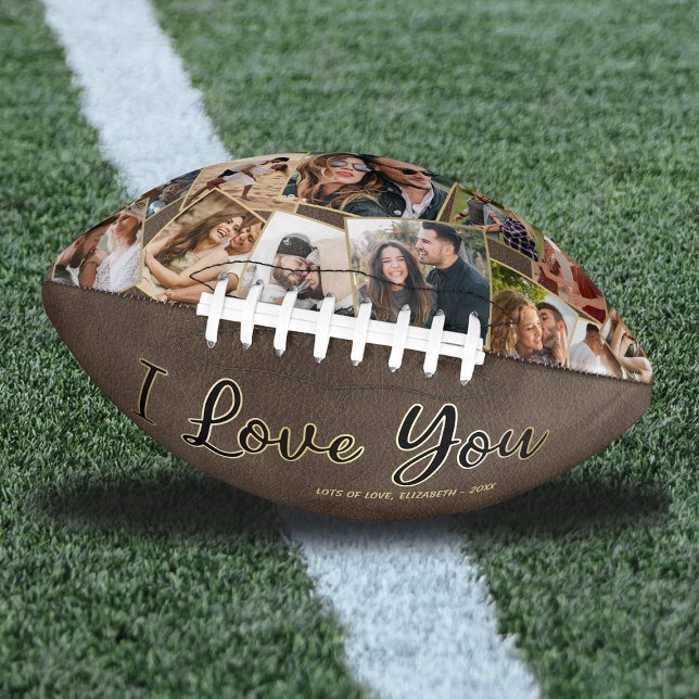 “I Love You” Personalized Photo Football (Creator Uploaded)