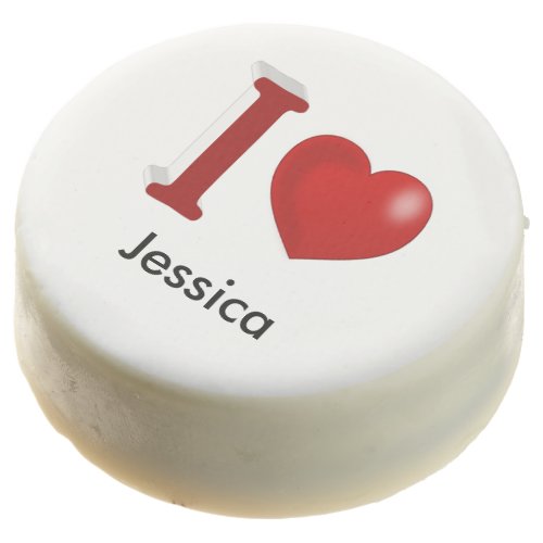 I Love You Personalized Valentines Day  Chocolate Covered Oreo